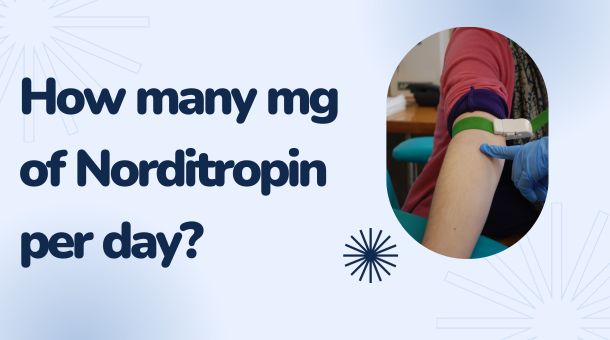 How many mg of Norditropin per day?